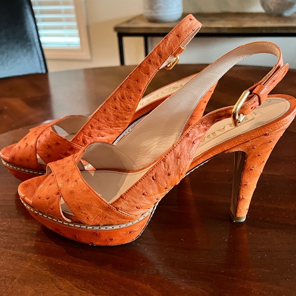 Prada leather sling backs - Picture 3 of 8